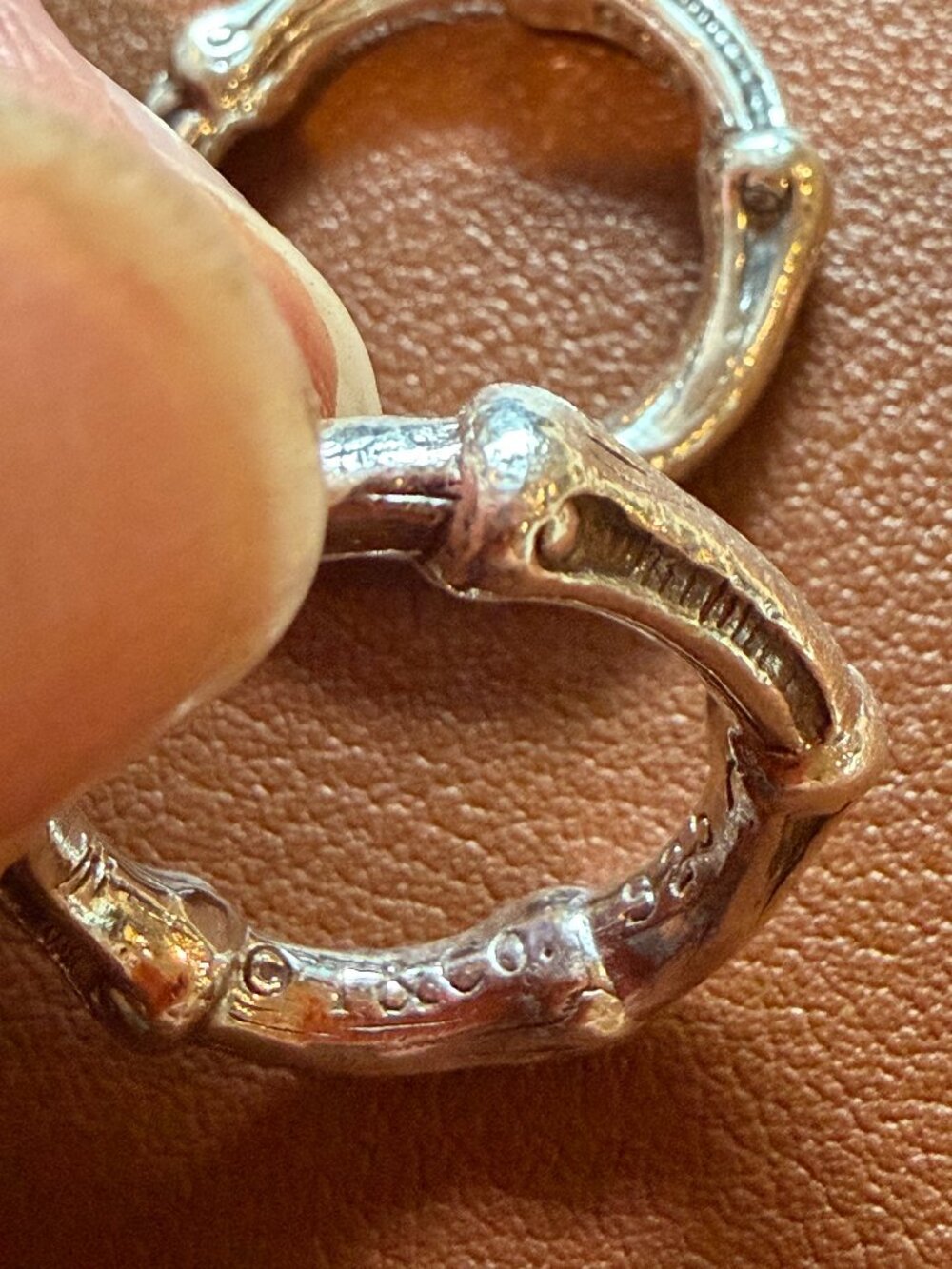 Tiffany & Co. sterling silver "bamboo" stackable rings (quantity: TWO) - Picture 13 of 15